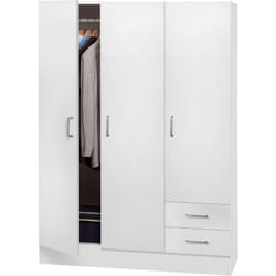Kit armadio 3a+2c cm.119,5x46,5x184,5h bianco
