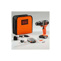 Black&decker - Trapano Avvitatore con Batteria 12V 1,5 Ah - 1250 Giri/Min - BDCHD12S1 Kit