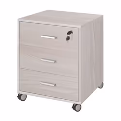 Cassettiera ufficio con chiave olmo rotelle Misure prodotto : cm 50 x 41 x 70 h Struttura e ripiani spessore 18 mm