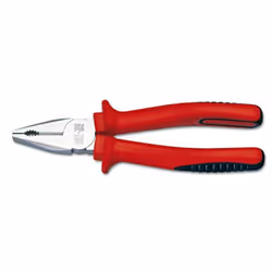 Pinza universale con lunghezza grezzo 180mm- grezzo in acciaio molto resistente, anche per il taglio di filo duro- testa arro ...