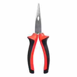 Pinza a becchi mezzotondi diritti Intercable, lunghezza grezzo 200mm, taglienti per filo dolce e filo medio duro Pinza a becc ...