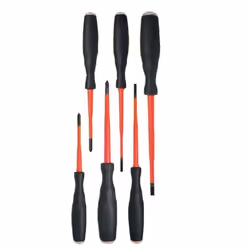 Set giraviti Intercable Futur II taglio/croce 6 pezzi 1399007 KIT 6 CACCIAVITI FUTUR II 1 Giravite ad intaglio 0,5 x 3 x 100  ...