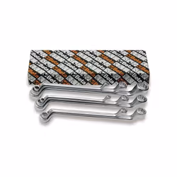Serie di 8 chiavi poligonali doppie curve beta 90 Contenuto serie : 6x7-8x9-10x11-12x13 14x15-16x17-18x19 20x22 mm Tipologia ...