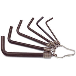 Beta - serie di 6 chiavi maschio esagonale piegate brunite con anello art. 96N/ST6