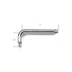 Beta - chiavi maschio piegate a profilo xzn® cromate M5 art. 98XZN