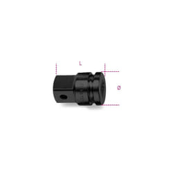 Beta - raccordo macchina con attacco quadro femmina 3/4 e maschio 1 fosfatato art. 728/16