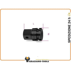 Beta - raccordo macchina con attacco quadro femmina 1 e maschio 1.1/2 art. 729/16