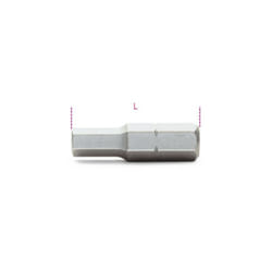 Inserti maschio esagonale per avvitatori 5/16 mm 3 l mm 30 art. 866PE