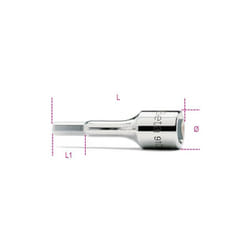 Chiavi a bussola maschio esagonale mm 6 art. 910ME
