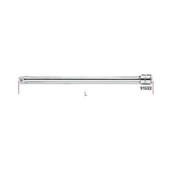 Beta - prolunghe con attacchi quadro maschio e femmina 3/8 cromate art. 910/22
