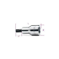 Beta - inserto maschio con profilo xzn 6 a bussola 1/2' - 920XZN