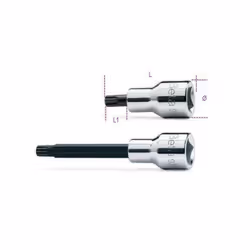 Descrizione INSERTO MASCHIO A PROFILO XZN M8 A BUSSOLA DA 1/2 - BETA-920XZN Chiave a bussola maschio per viti con impronta XZ ...