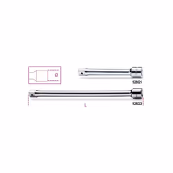 Prolunghe con attacchi quadri maschio e femmina 3/4" cromate. Attacco : 3/4 Unità di misura : Millimetri Lunghezza : 380 mm D ...