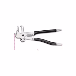 Pinza combinata per equilibratura ruote. Utilizzo : Equilibratura ruote