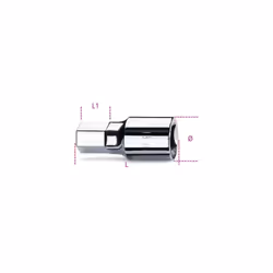 Chiavi a bussola maschio esagonale con attacco quadro femmina 3/4" cromate. Attacco : 3/4 Profilo : Maschio esagonale Unità d ...