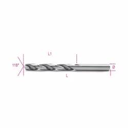 Beta - punte rettificate lucide hss ART.412 mis. 12,25