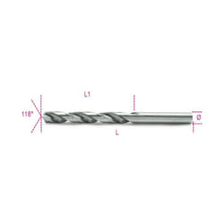 Beta - punte rettificate lucide hss ART.412 mis. 12,25