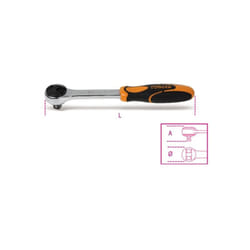 Cricchetto reversibile 3/8 beta 910/55q - 200 mm