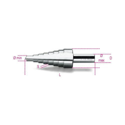 Frese Coniche A Gradino In Acciaio Hss Mm 40÷50 Art. 425/8
