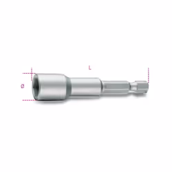 ISO 1173 E 6,3 mm 12 Ø mm 18 L mm 65 Peso g 44 Attacco esagonale 1/4 Per avvitatori manuali, elettrici e pneumatici