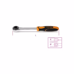 Cricchetto semplice con attacco quadro femmina 1/2" cromato. Attacco : 1/2 Unità di misura : Millimetri Lunghezza : 275 mm Di ...