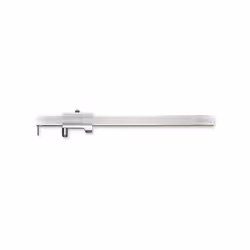 Calibro a tracciare con rotella in acciaio inossidabile. " lettura decimale Lunghezza : 235 mm Apertura : 200 mm Lettura : De ...