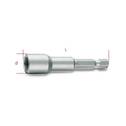 Beta - inserti per avvitatori chiavi a bussola esagonale magnetici 1/4 mm 5,5 l mm 65 art. 862F