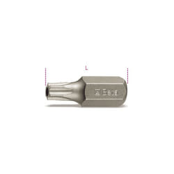 Inserti per viti con impronta tamper resistant torx® T45 l mm 30 art. 867RTX