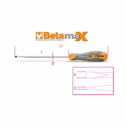 ISO 2380 SxAxL mm 1x5,5x150 L1 mm 259 Ø mm 5,0 g 70,4 • Nuova impugnatura bimateriale con anima rigida in polipropilene iniet ...