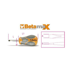 Beta - giraviti per viti a testa con intaglio tipo cortissimo SxAxL mm 0,8x4x30 art. 1290N