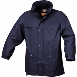 Giacca impermeabile In PVC Tricot. Chiusura frontale con zip e doppia patta con automatici. Polsini elasticizzati regolabili ...