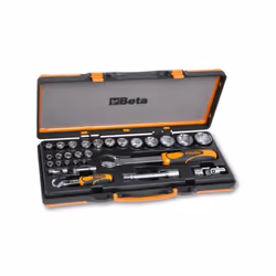 L'assortimento di chiavi a bussola Beta 902A/C22 è un assortimento in valigetta di bussole ed accessori da 1/2" ed 1/4".Ideal ...
