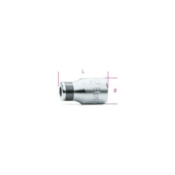 Beta - Raccordo per avvitatore 895/5 quadro 1/2 per inserti da 1/4 - Bussola portainserti