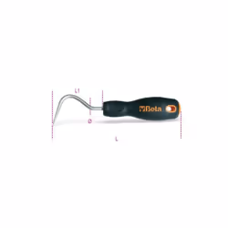 • impugnatura bimateriale antiscivolo L mm 195 L1 mm 80 Ø mm 6 Peso g 92
