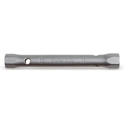 CHIAVI A TUBO DOPPIE ESAGONALI SERIE LEGGERA CROMATE SATINATE MM 16x17 ART. 935