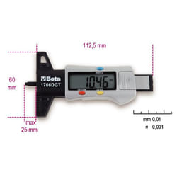 Beta - calibro digitale di profondita' per pneumatici 1706DGT