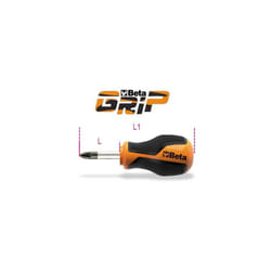 Beta - giravite per viti con impronta a croce pozidriv®-supadriv® PZ2 tipo cortissimo art. 1269N/PZ