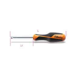 Giravite cacciavite portabussole quadro maschio da 1/4" BETA 900BG/30