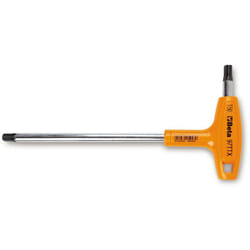Beta - chiavi maschio piegate con impugnatura per viti con impronta torx® T6 cromate art. 97TTX