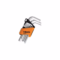 CHIAVI CHIAVE BETA MASCHIO ESAGONALE SR.9PZ. 96/SC9Serie di 9 chiavi maschio esagonale piegate: 1,5-2-2,5-3-4-5-6-8-10 mm. Su ...