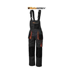 BETA Salopette Easy Twill 180gr Grigia Taglia XXXXL per Abbigliamento da Lavoro e Antinfortunistica in Tessuto Resistente