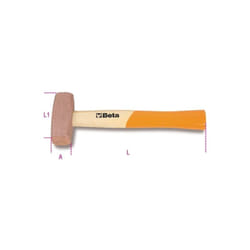 Mazzuola testa in rame Beta 1385 - 800