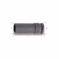 Bussole a macchina lunghe sottili mm: 17 Ø mm: 24,2 Ø1 mm: 29 L mm: 78