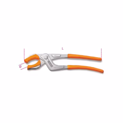 Pinza regolabile per sifoni. Utilizzo : Sifoni Tipologia : Regolabile Diametro : 25-65 mm Lunghezza : 260 mm Peso : 420 g