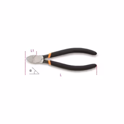 Tronchesi a taglienti diagonali rasi manici ricoperti con 2 strati di pvc antiscivolo. per taglio di materiali plastici Unità ...