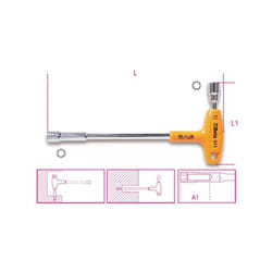 Beta - Chiave a pipa con impugnatura esagonale-poligonale 941 - 13x13