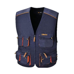 Beta - Gilet Easy Twill 180gr Blu Taglia xs per Abbigliamento da Lavoro e Antinfortunistica
