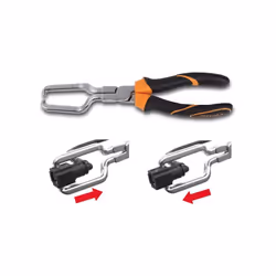 Pinza per raccordi rapidi tubi carburante. Utilizzo : Raccordi tubi carburante