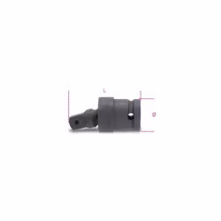 Snodo con attacchi quadri maschio e femmina 1/2" fosfatato. Attacco : 1/2" Unità di misura : Millimetri Lunghezza : 64 mm