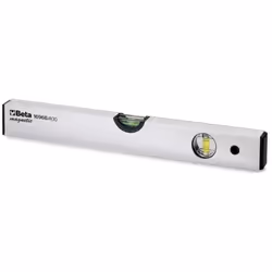 Livelle Beta con base magnetica in alluminio profilato anodizzato a 2 fiale infrangibili, Precisione 1 mm/m, lunghezza totale ...